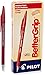 Pilot BetterGrip Refillable Cushion Grip Ball Point Stick Pens, Medium Point, Red Ink, 12-Pack (30052)