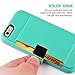 ZVE Wallet Case for Apple iPhone 6s and iPhone 6, 4.7 inch, Slim Leather Wallet Case with Credit Card Holder Slot Pocket Protective Case Cover for Apple iPhone 6 / 6s - Mint Green