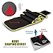 iTaoBest Waist Trimmer Belt Adjustable Weight Loss Wrap Support Workout Belly Fat Burner for Women & Men Black+Yellow