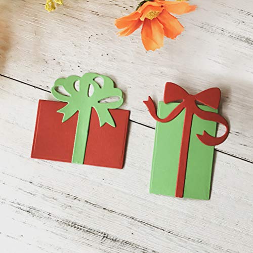 6 Sets Merry Christmas Tree Gift Box Elk Cutting Nesting Dies Stencils Frame Die Cuts Metal Template Mould DIY Scrapbook Card Making Tool Photo Album Embossing Scrapbooking Paper Card Decor Craft