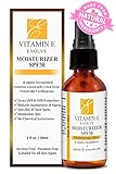 Natural Vitamin E Moisturizer + SPF 30. Daily non-greasy moisturizing sunscreen perfect for face and under makeup. Chemical & paraben free mineral sunblock lotion safe for baby & kids-Hydrating facial