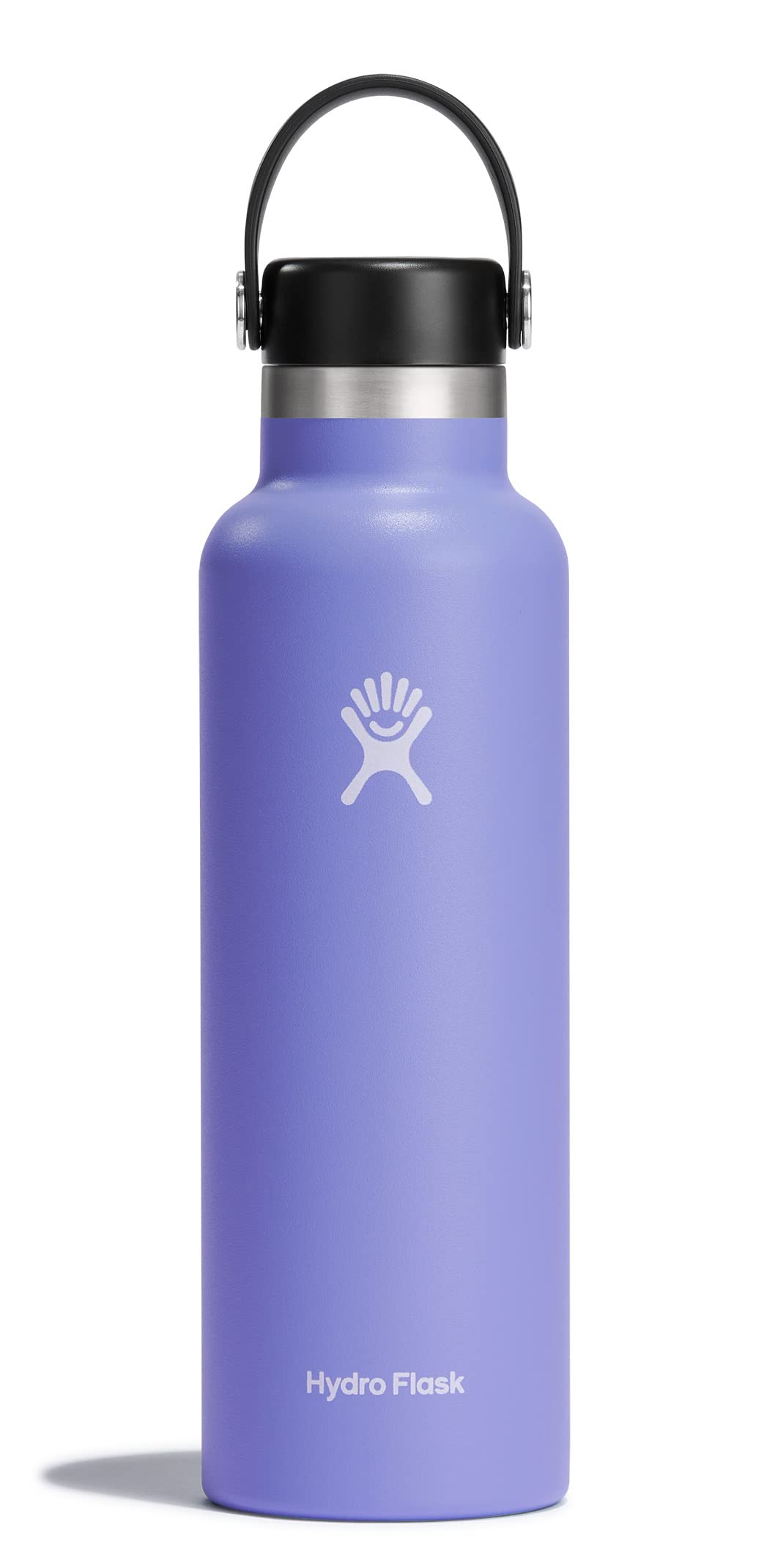 HYDRO FLASK - Water Bottle 621 ml (21 oz) - Vacuum Insulated Stainless Steel Water Bottle with Leak Proof Flex Cap and Powder Coat - BPA-Free - Standard Mouth - Lupine — image 1
