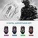VicTsing Wireless Wired Rechargeable Gaming Mouse with High-end optical engine, 4 Adjustable DPI (Up to 2400), 7 Buttons, 4 Colors Backlit, Ergonomic Design for PC//Mac/Laptopttttthumb 1