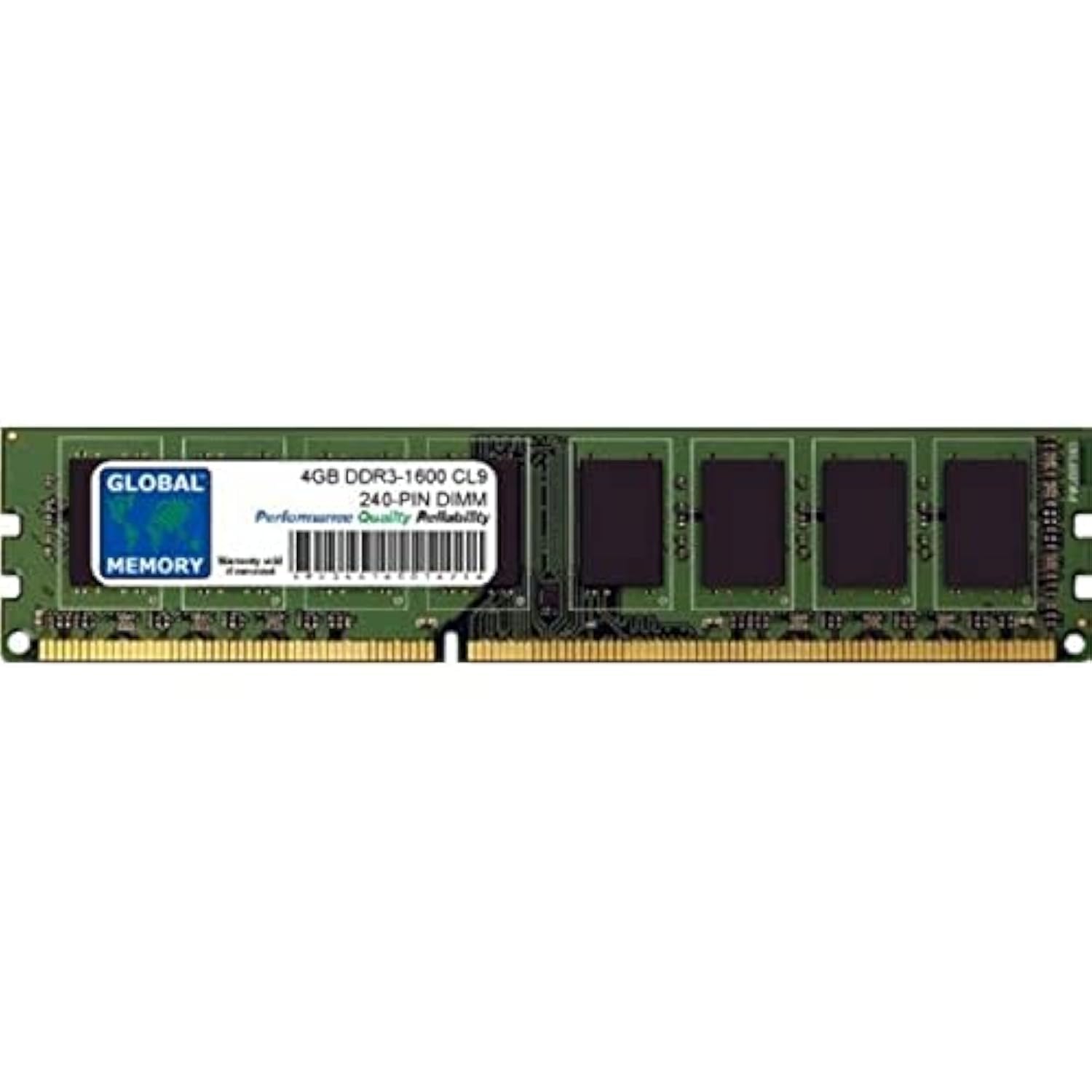4GB DDR3 1600MHz PC3-12800 240-PIN DIMM MEMORY RAM COMPATIBLE WITH PC DESKTOPS/MOTHERBOARDS