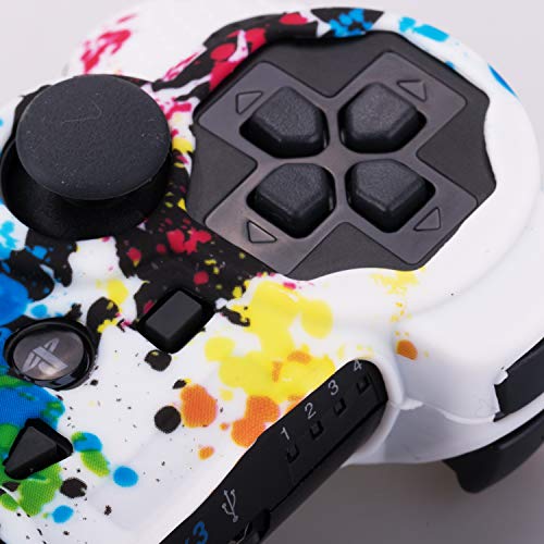 2 Silicone+Protective+Controller+Splashing+PlayStation+3