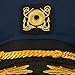 Jacobson Hat Company Yacht Skipper Hat Ship Captain Cap Costume Sailor Boat Ship Captains,Navy,Adjustable