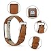 AK Bands Compatible with Fitbit Alta/Alta HR, Adjustable Comfortable Leather Wristband Compatible with Fitbit Alta HR 2017/Fitbit Alta (Brown)