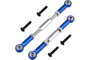 HOBBYPARK Adjustable 80-98mm Aluminum Turnbuckles and Camber Links with Rod Ends for RC Traxxas Slash 4x4 1/10 Short Course Racing Truck Option Upgrade Parts (Navy Blue)