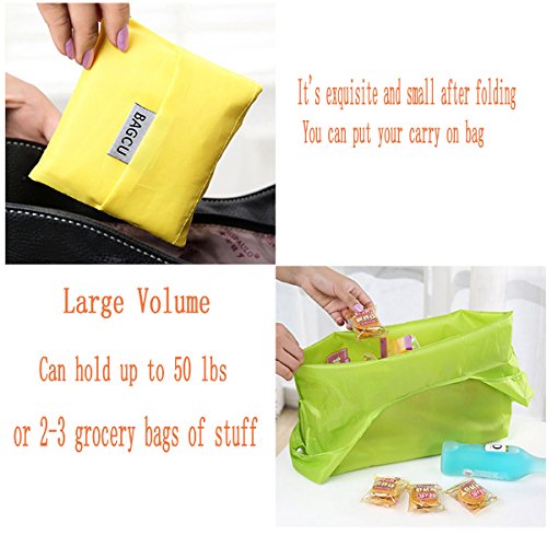 Shopping Tote Bags ,Myckuu 10 pcs Reusable Convenient Grocery Bags - Thumbnail 3