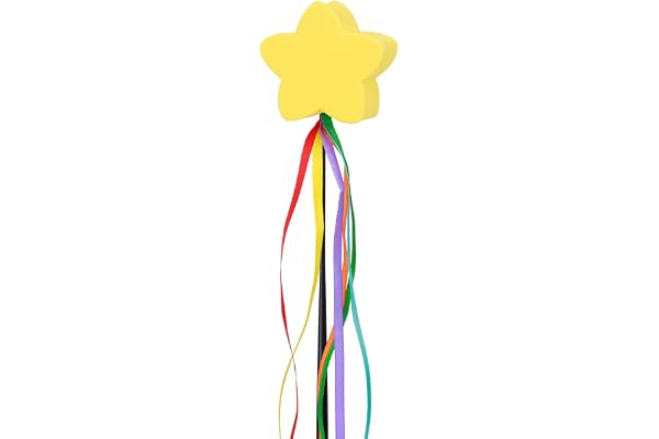 YGMONER Yellow Star Car Antenna Topper - Auto Antenna Ball Exterior Decor Car Decorations Easy to Find Car in The Parking Lot (Shooting Star)