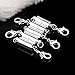 Since 10PCS Magic Magnetic Clever Clasp Built-in Safety Magnetic Lock with Lobster Clasp for Jewelry Necklace Bracelet (Silver Color) SIC02