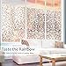 rabbitgoo Glass Window Film, Decorative Window Stickers, Privacy Window Clings, Static Cling Door Window Covering, Stained Glass Window Vinyl, Non Adhesive, Anti UV Pebble Pattern, 23.6 x 70.8 inches