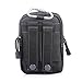 Tactical Molle EDC Pouch Compact 1000D Multipurpose Utility Gadget Belt Waist Bag with Cell Phone Holster Holder (Silver)