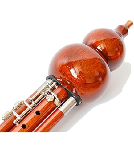 FLFL Hulusi C Chiave Cucurbit Flute Hulusi Brown Strumenti