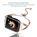 for Apple Watch iWatch Bangle Band 38mm 40mm Rose Gold Women, Stainless Steel Stylish Replacement Strap with Upgraded Clasp for Apple Watch Series 4 Series 3 Series 2 Series 1, Nike+, Sports