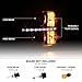 VIPMOTOZ LED Strip Headlights Headlamps Assembly For 2007-2013 Chevy Silverado 1500 2500HD 3500HD Pickup Truck DRL OE-Style Black Housing Clear Lens Driver & Passenger Side