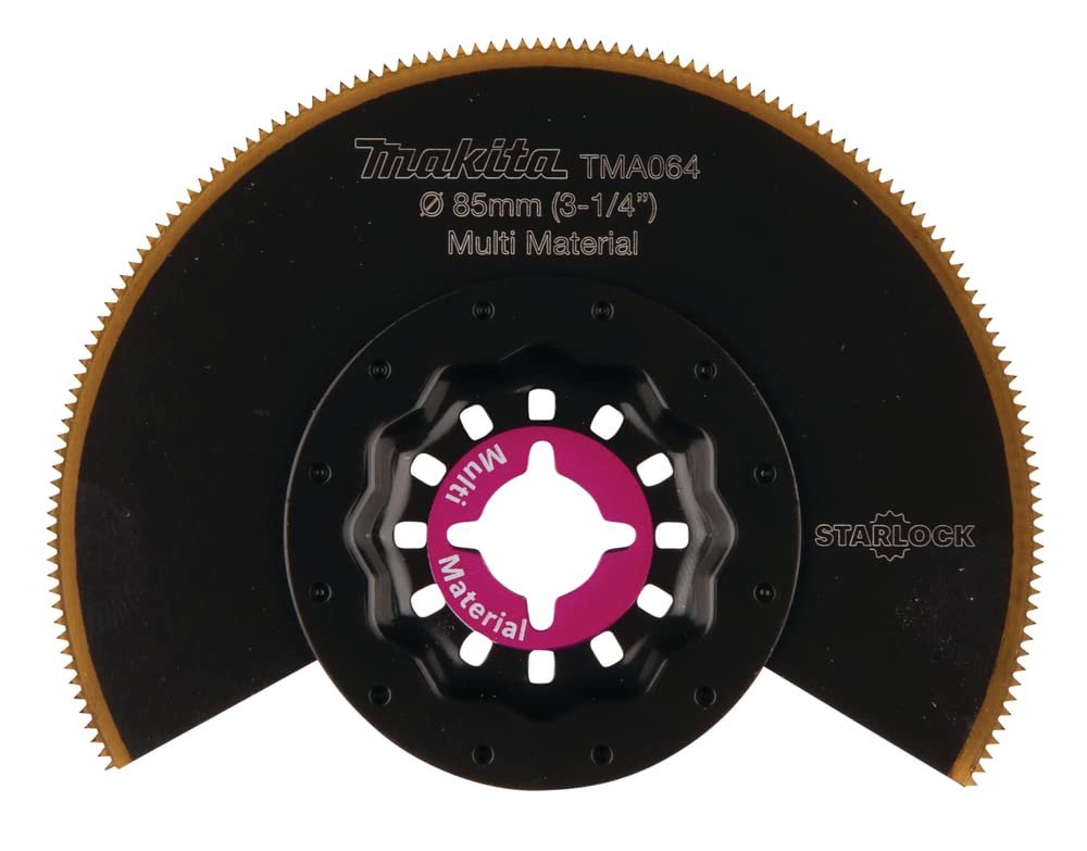 Makita B-64973 Multi-Tool Starlock Segment Saw Blade Tma064 Bim-Tin