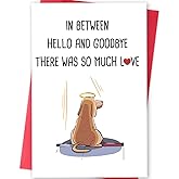 MOROLURU Pet Sympathy Card for Dogs，Loss of Dog Sympathy Gift，Pets Memorial Gifts for Loss of Dog，Pet Loss Sympathy Gift，Pets Bereavement Gifts