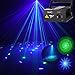SUNY Laser Lighting 8 Big Patterns Green Blue Laser Lights Blue LED Light for Party Music Laser Projector Sound Activated Stage Lighting Remote Controller Dance Home Decorative Xmas Holiday DJ Light S