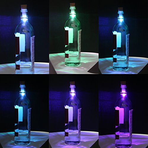 (Set/3) USB Rechargeable Color Change Bottle Lights Turn Empties Into Lamps