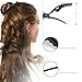 Hair Clips for Women and Girls by Rioa – Wide Teeth & Double-Hinged Design – Alligator Styling Sectioning Clips of Professional Hair Salon Quality - 10Pack