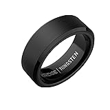 The Ridge Royal Black Beveled Ring Comfort Fit