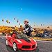 Uenjoy 12V Ferrari FXX K Kids Electric Ride On Cars Motorized Vehicles w/Remote Control,Leather Seat, LED Lights, Music, Aux, Horn, Butterfly Doors,Red
