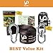 YA-YA Swing Hammock Tree Hanging Kit - Long Non-Stretch 6 ft. Strap + Heavy Duty Carabiner with Safety Lock + Carry Pouch - Holds 1000 lbs. - Detailed Hanging Instructions - Free Swivel & EBook