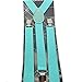 Awesome Teal Mint Blue Wedding Accessories Adjustable Bow Tie & Suspenders