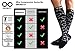 Compression Socks (1 pair) for Men & Women by INFINITY - BEST for Running, Nurses, Shin Splints, Flight Travel, & Maternity Pregnancy - Boost Athletic Stamina & Recovery (Cupid, S/M)