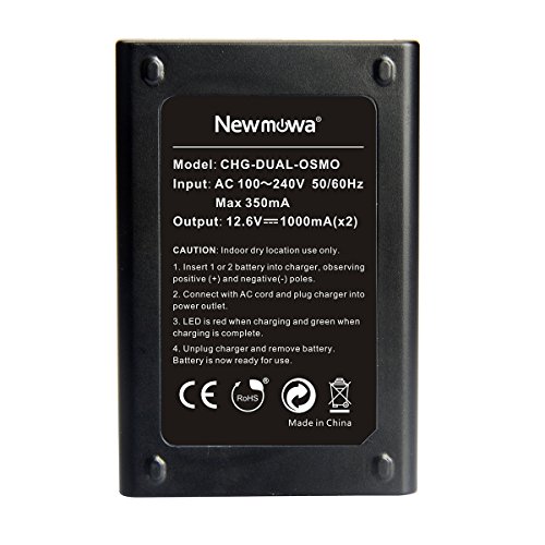 Newmowa Dual AC Charger for DJI OSMO, OSMO+, OSMO Mobile Handheld PTZ Camera Battery - Thumbnail 4