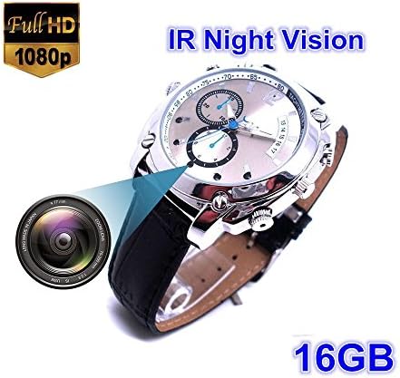 2019 16GB Watch Camera HD 1080P Infared Night Vision Mini Camera Wrist Smart