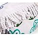 greforest Clearance！Cotton Thick Round Beach Towel Ultra Thick Circle Towel with Tassels Heat Insulation Circle Beach Towels for Beach Leisure, Swimming, Bathing, Picnic/Yoga Mat (Green & White)