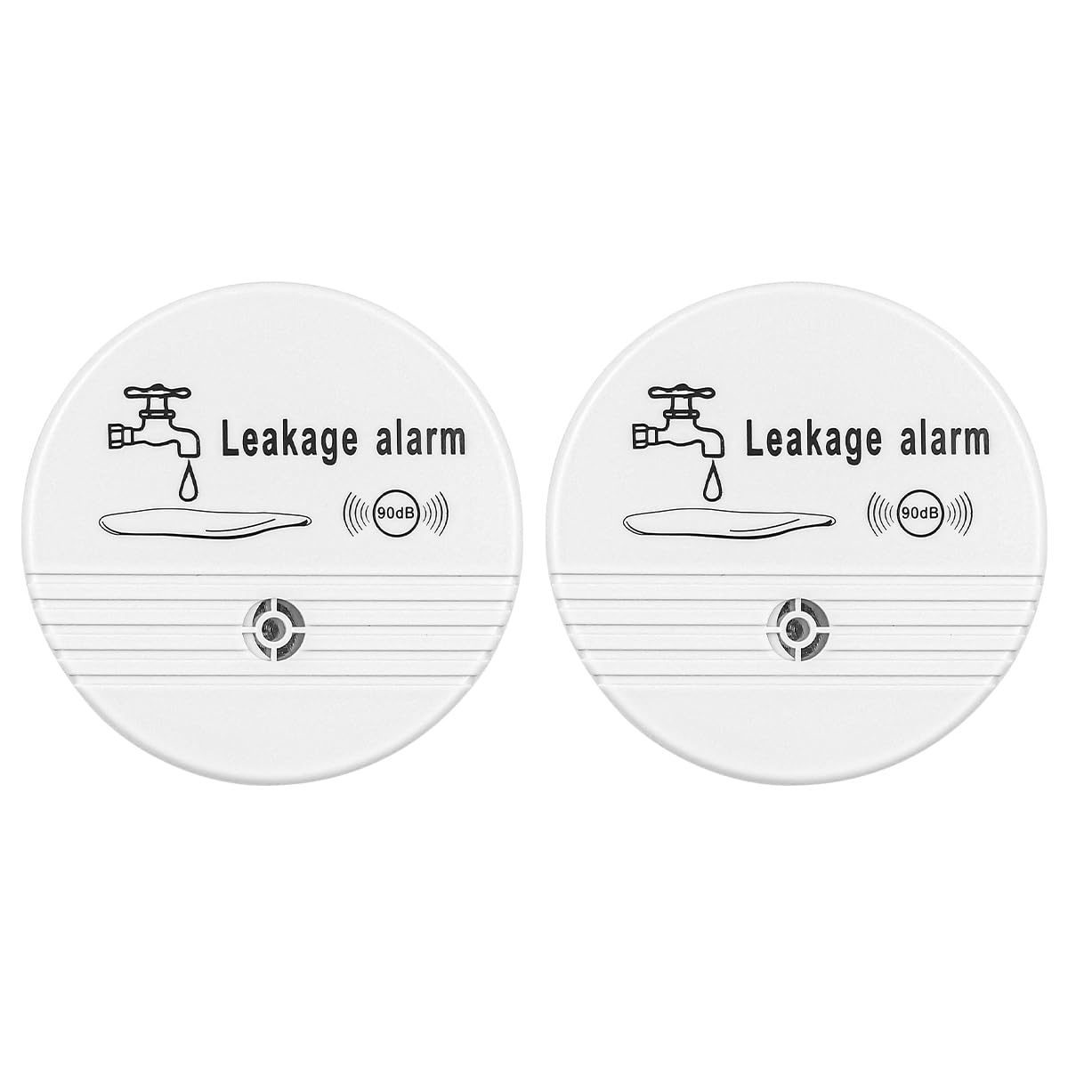 CENPEK 2PCS Water Detectors Water Sensor Alarm 85 dB Smart Home Water Monitor Water Detector for Kitchen Bathroom and Cellar