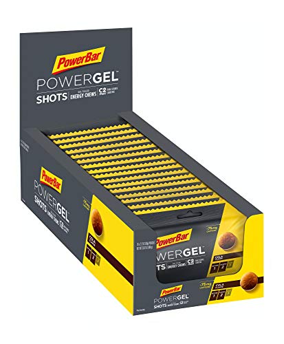 PowerBar PowerGel Shots (Box of 16 Individual Packs) | C2MAX Energy for Performance Athletes and Intense Training, Cola (75mg Caffeine)