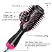 One-step Hair Dryer Brush and Hot Air Brush, Electric Hair Dryer Volumizer with Negative Ion Curling Dryer Brush Styler, Hair Straightening Brush, Rotating Blow Dryer Brush, Black 2 in 1 110v, by Yeedthumb 4