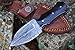 Perkin - Damascus Steel Hunting Knife with Sheath Double Edge Blade Small Hunting Knife