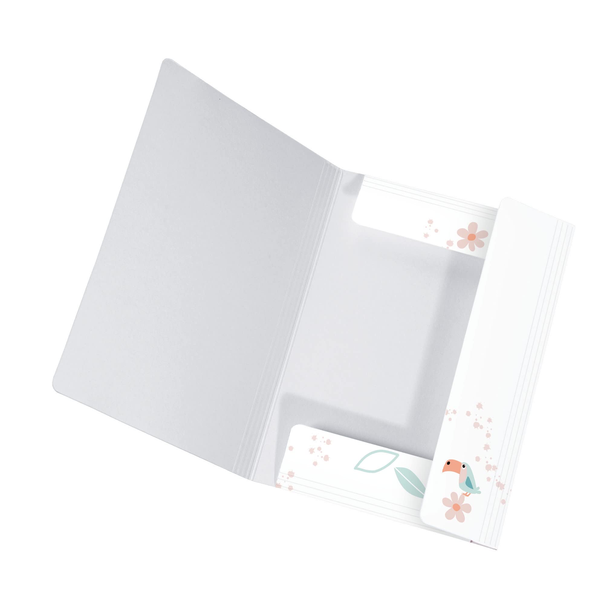 Original Falken folder for children. Made of extra strong cardboard with 3 flaps and elastic band for DIN A3 motif Jungle storage drawing folder for school.