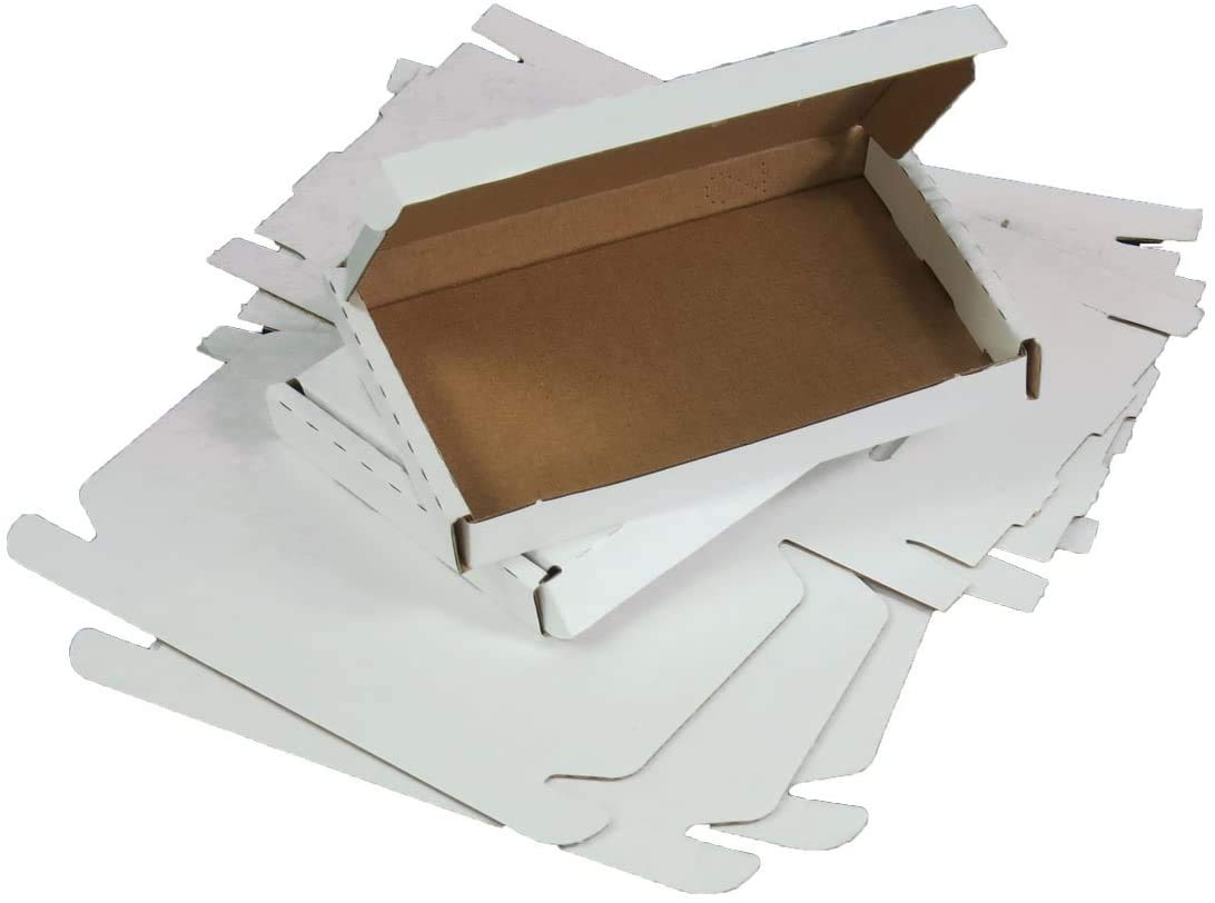 Standard Shipping Size C6 White Large Letter Postage Boxes - Pack of 10 - Size: A6 (160mm x 110mm x 22mm)