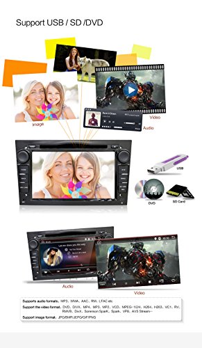 Android 6.0 Quad Core 7" GPS Car DVD Player For Opel Astra Vectra Zafira Antara Corsa Radio Navigation Stereo Audio and Video Free Camera &Canbus Color Black - Thumbnail 5