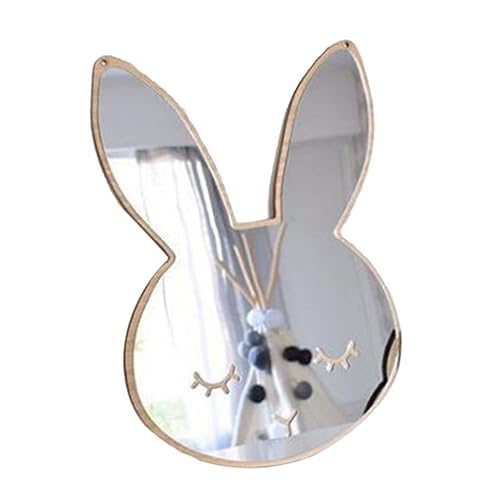 Fenteer Kid Bedroom Nursery Decoration Shatterproof Acrylic Mirror Bunny Butterfly Baby Shower Decor Gift, Rabbit