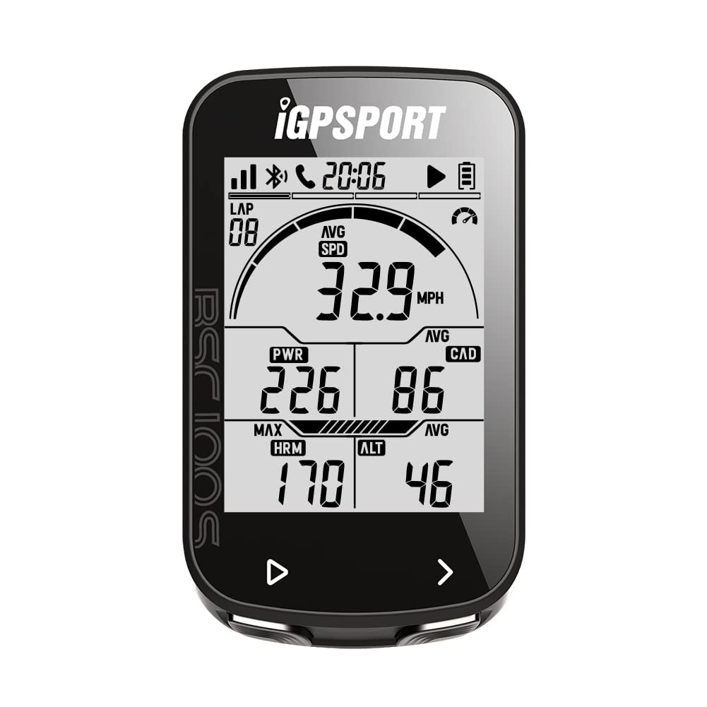 Photo 1 of iGPSPORT BSC100S Bike Computer GPS with 2.6 inch Screen,ANT+ Cycling Computer Wireless Waterproof IPX7 Bike Speedometer and Odometer, ANT+/BLE5.0 Sensors and 40 Hours Battery Life
