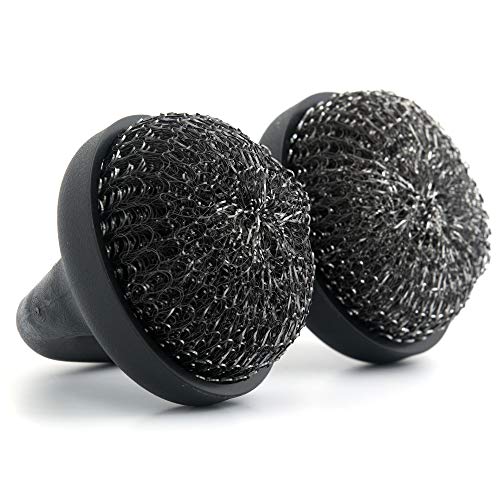 Yukon Glory YG-40065 Premium BBQ Grill Brush Easy Grip Stainless Steel Double Pad Cleaning Accessory Great Gift For Grillers