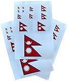 EUIOSFDC Decal in Multiple Sizes Nepal Flag Sticker