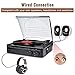 Vinyl Record Player with Speakers Turntable Bluetooth Belt-Driven Phonograph Record Playerthumb 4
