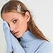 10PCS Word Hair Clip Letter Bobby Pins Sparkly Gold Barrettes Bling Handmade Luxury Crystal Hair Jewellery Headwear Accessories for Women Girls