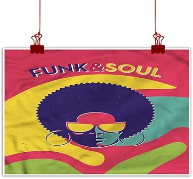 Amazon Co Jp Mangooly ウォールペイントプリント ヴィンテージ ファンクと魂をテーマにした女性 36インチx32インチ 水彩画ホームデコプリントポスター スポーツ アウトドア