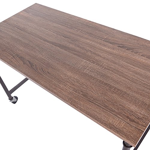 New Wheels Home Office Furniture Computer Desk Laptop Writing Table Melamine Surface - Thumbnail 5