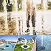 Solar Fountain, 1.2W Solar Powered Water Pump with LED Night Light & 4 Different Spray Pattern Heads Solar Water fountain Kit for Garden, Pond, Pool, Fish Tank, Bird Bath Aquarium