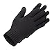 BODVERA Winter Touchscreen Warm Wool Lined Knitted Gloves for Men/Women- Texting for Smartphones, Black
